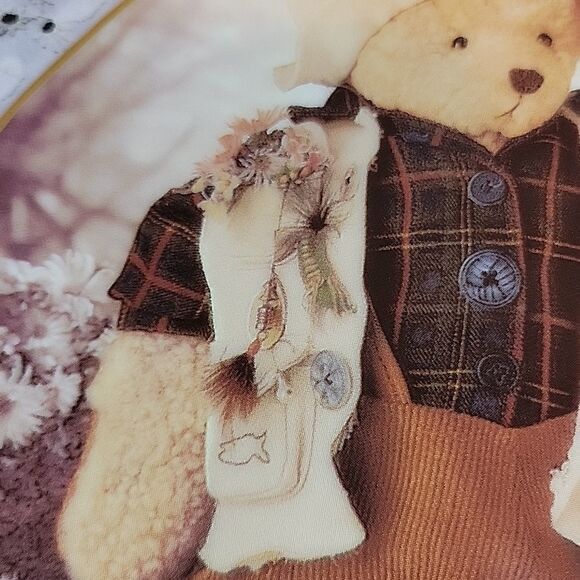 Collectable Plate. Teddy Tompkins. Collectable Bears. Enesco Co. Plate #7 - Picture 4 of 8